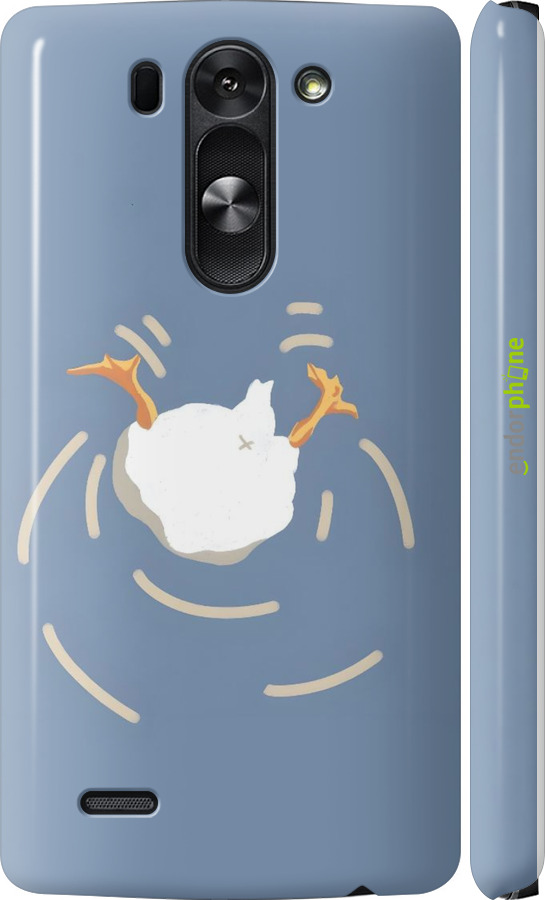3D пластиковый матовый чехол Гусь ныряет для LG G3s D724 - 6275m-93 изображение 