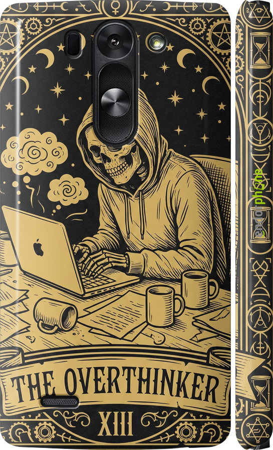 3D пластиковий матовий чехол The Overthinker для LG G3s D724 - 6774m-93 изображение 