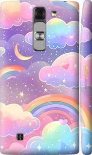 3D пластиковий глянцевий чехол Хмари та веселка для LG G4c H522y - 6312c-389 изображение 