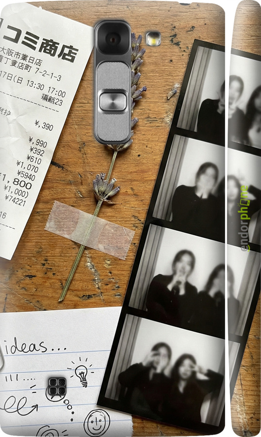 3D пластиковый глянцевый чехол Aesthetic Scrapbook Collage для LG G4c H522y - 6773c-389 изображение 