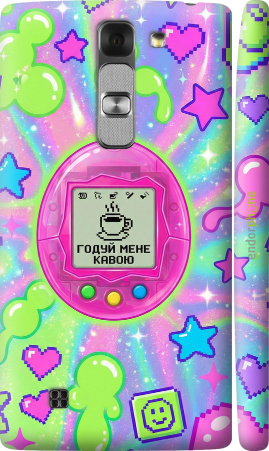 3D пластиковый глянцевый чехол Y2K Aesthetic Retro Pet: Годуй мене кавою для LG G4c H522y - 6784c-389 изображение 