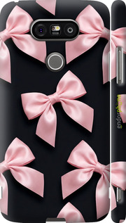 3D пластиковый матовый чехол Coquette Ribbons Dark Coquette для LG G5 H860 - 6767m-348 изображение 