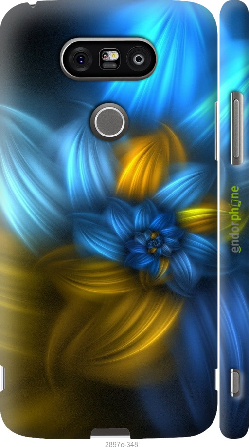 

3D пластиковий матовий чохол "Візерунок 46" для LG G5 H860, Синій