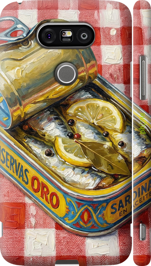 3D пластиковий матовий чехол Vintage Sardine Tin Phone для LG G5 H860 - 6772m-348 изображение 