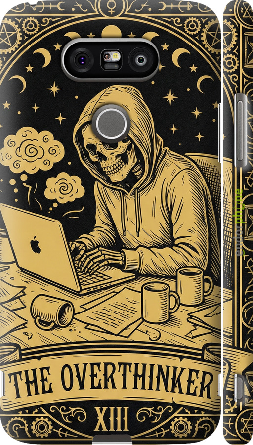 3D пластиковий матовий чехол The Overthinker для LG G5 H860 - 6774m-348 изображение 