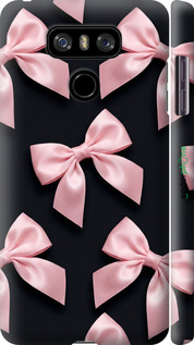 3D пластиковий матовий чехол Coquette Ribbons Dark Coquette для LG G6 - 6767m-836 изображение 