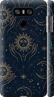 3D пластиковый матовый чехол 'Celestial Harmony: Sun & Moon Gold Mystic Pattern' для LG G6 изображение 5