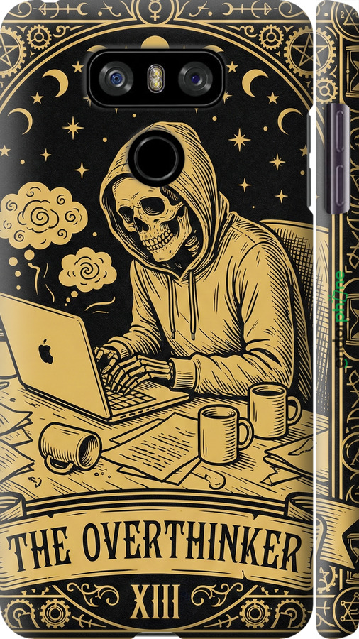 3D пластиковый матовый чехол The Overthinker для LG G6 - 6774m-836 изображение 