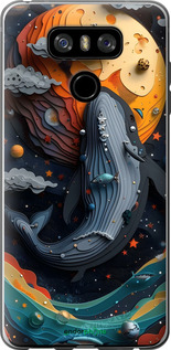 Силіконовий чехол Кит у космосі для LG G6 - 6328u-836 изображение 