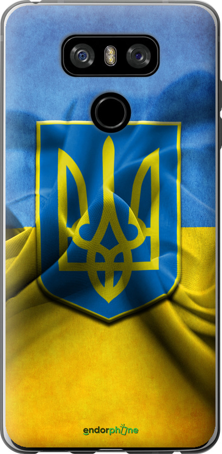 

Силіконовий чохол "Прапор та герб України" для LG G6, Блакитний