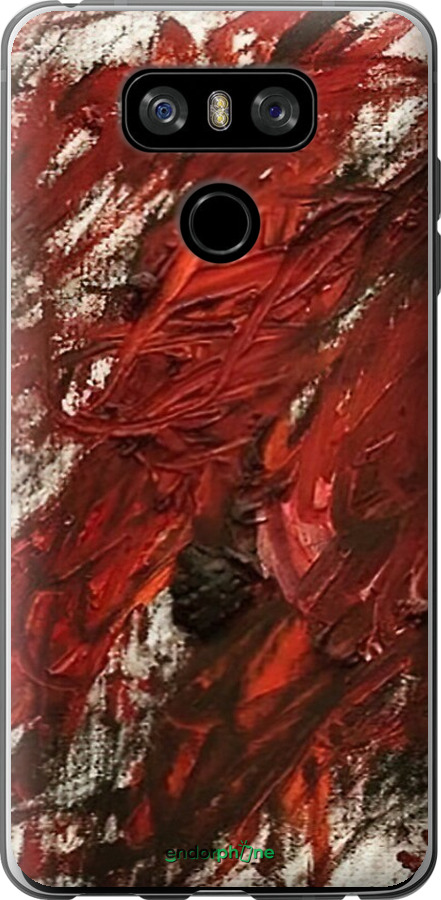 Силіконовий чехол Абстрактна композиція в червоних тонах для LG G6 - 6541u-836 изображение 
