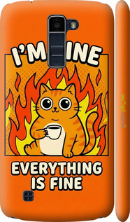 3D пластиковый матовый чехол 'Funny Cat' для LG K10 / K410 изображение 5