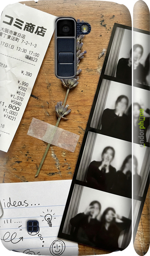 3D пластиковый матовый чехол Aesthetic Scrapbook Collage для LG K10 / K410 - 6773m-349 изображение 