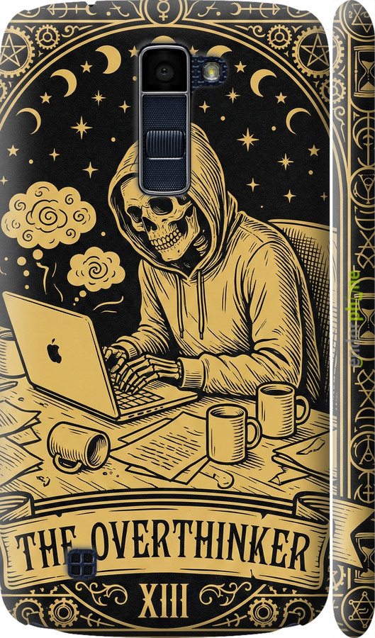 3D пластиковый матовый чехол The Overthinker для LG K10 / K410 - 6774m-349 изображение 