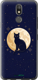 Силіконовий чехол Cute Cat Celestial/Witchy для LG K40 - 6787u-1681 изображение 