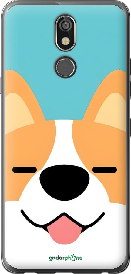 Силіконовий чехол Корги для LG K40 - 6280u-1681 изображение 