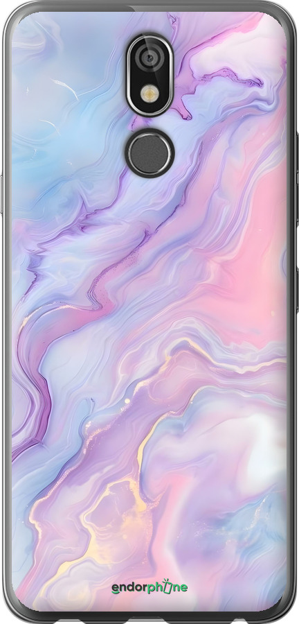 Силіконовий чехол Нежный мрамор для LG K40 - 6310u-1681 изображение 