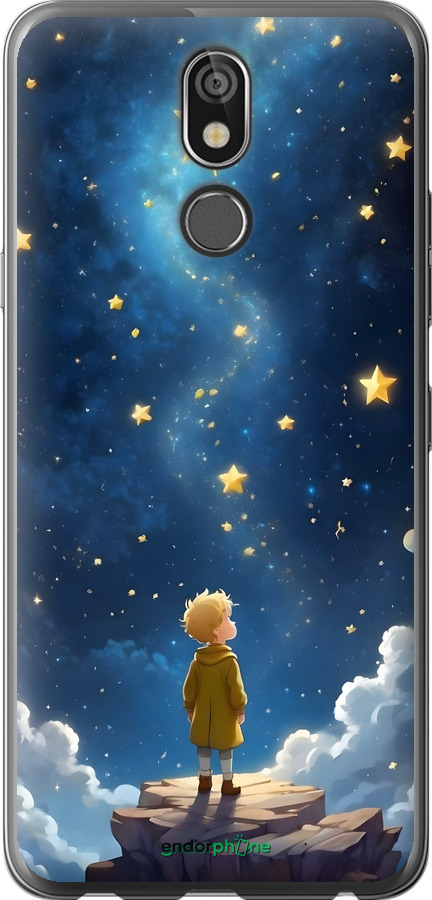 Силиконовый чехол Маленький принц для LG K40 - 6326u-1681 изображение 