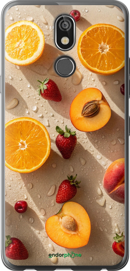 Силіконовий чехол Фрукти 3 для LG K40 - 6703u-1681 изображение 