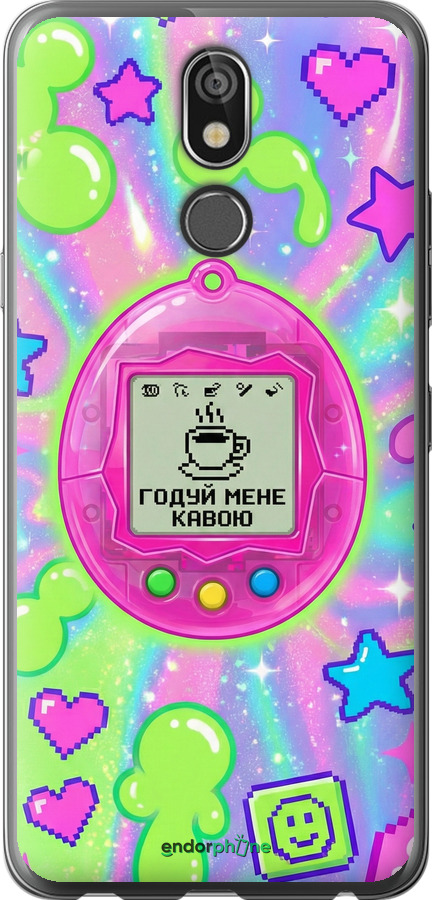 Силиконовый чехол Y2K Aesthetic Retro Pet: Годуй мене кавою для LG K40 - 6784u-1681 изображение 