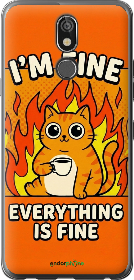 Силіконовий чехол Funny Cat для LG K40 - 6786u-1681 изображение 