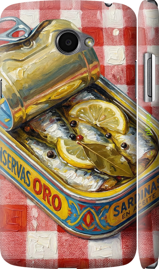 3D пластиковый глянцевый чехол Vintage Sardine Tin Phone для LG K5 X220 - 6772c-457 изображение 