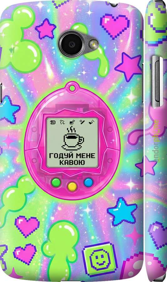3D пластиковый глянцевый чехол Y2K Aesthetic Retro Pet: Годуй мене кавою для LG K5 X220 - 6784c-457 изображение 