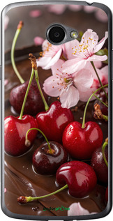 Силиконовый чехол Вишня в шоколаде для LG K5 X220 - 6698u-457 изображение 