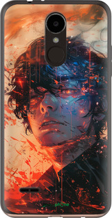 Силіконовий чехол Обличчя в полум'ї для LG K7 2017 X230 - 6127u-1469 изображение 