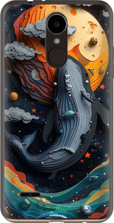Силиконовый чехол Кит в космосе для LG K7 2017 X230 - 6328u-1469 изображение 