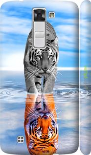 3D пластиковый глянцевый чехол Тигр для LG K8 K350E - 6016c-297 изображение 