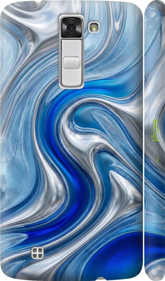 3D пластиковий матовий чехол Liquid Chrome для LG K8 K350E - 6781m-297 изображение 
