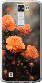 Силиконовый чехол Оранжевые розы для LG K8 K350E - 5944u-297 изображение 