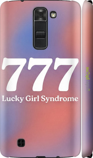 3D пластиковый матовый чехол 'Aesthetic Aura Gradient 777 Lucky Energy' для LG K7 изображение 3