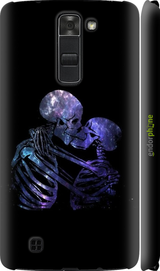 3D пластиковий матовий чехол Із зображенням скелета для LG K7 - 6537m-451 изображение 