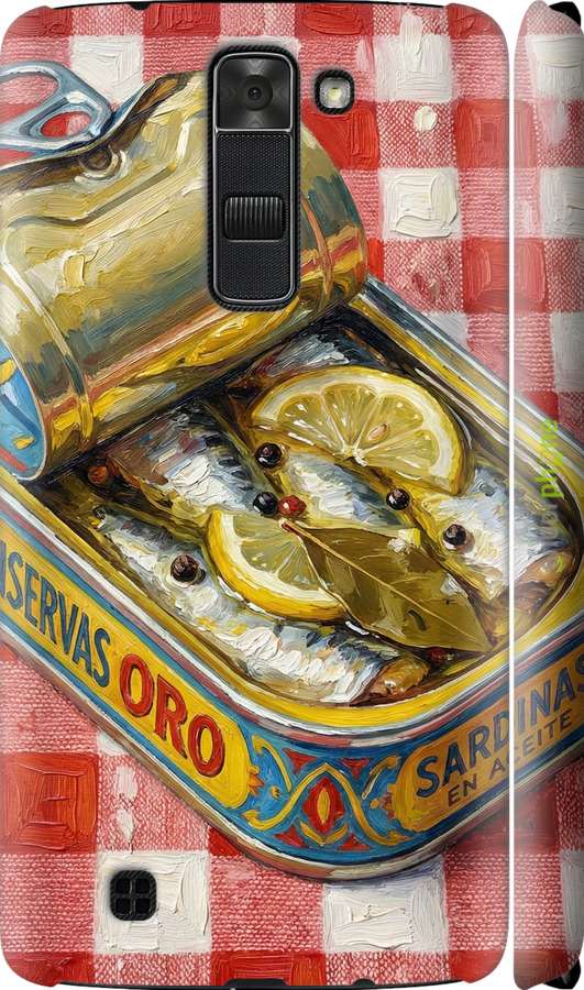 3D пластиковый матовый чехол Vintage Sardine Tin Phone для LG K7 - 6772m-451 изображение 
