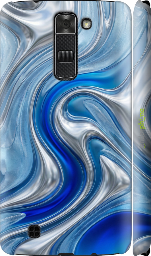 3D пластиковый матовый чехол Liquid Chrome для LG K7 - 6781m-451 изображение 