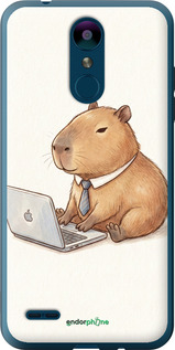 Силіконовий чехол Funny Capybara CEO Working для LG K8 2018 - 6777u-1384 изображение 