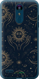 Силіконовий чехол Celestial Harmony: Sun & Moon Gold Mystic Pattern для LG K8 2018 - 6778u-1384 изображение 