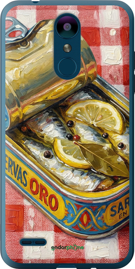 Силиконовый чехол Vintage Sardine Tin Phone для LG K8 2018 - 6772u-1384 изображение 