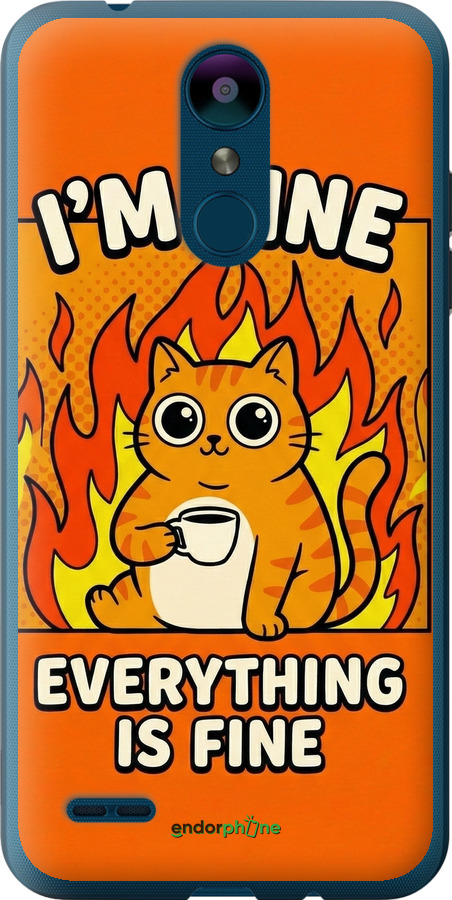 Силіконовий чехол Funny Cat для LG K8 2018 - 6786u-1384 изображение 