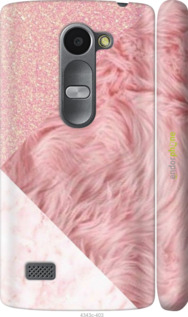 3D пластиковый матовый чехол Розовые текстуры для LG Leon H324 - 4343m-403 изображение 
