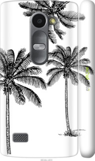 3D пластиковый матовый чехол Пальмы1 для LG Leon H324 - 4634m-403 изображение 