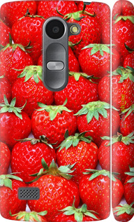 3D пластиковый матовый чехол Клубника для LG Leon H324 - 6020m-403 изображение 
