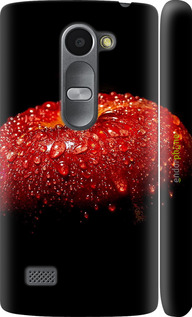 3D пластиковий матовий чехол Яблуко для LG Leon H324 - 6022m-403 изображение 