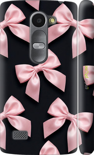 3D пластиковый матовый чехол Coquette Ribbons Dark Coquette для LG Leon H324 - 6767m-403 изображение 