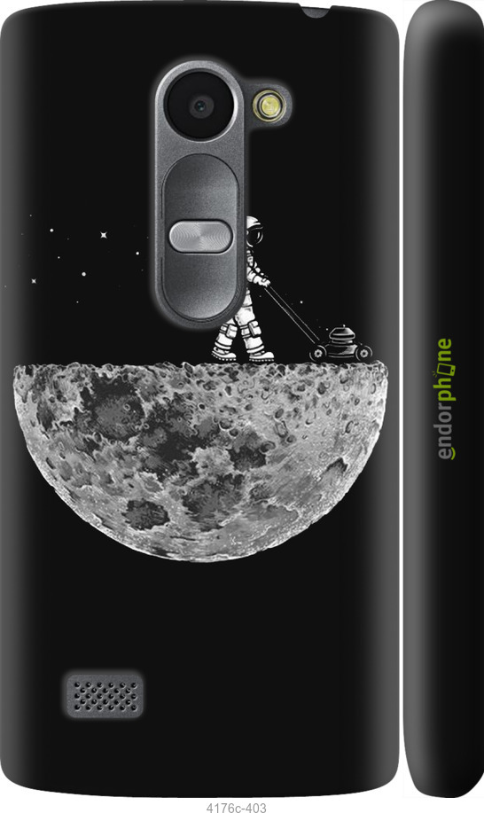 3D пластиковый матовый чехол Moon in dark для LG Leon H324 - 4176m-403 изображение 