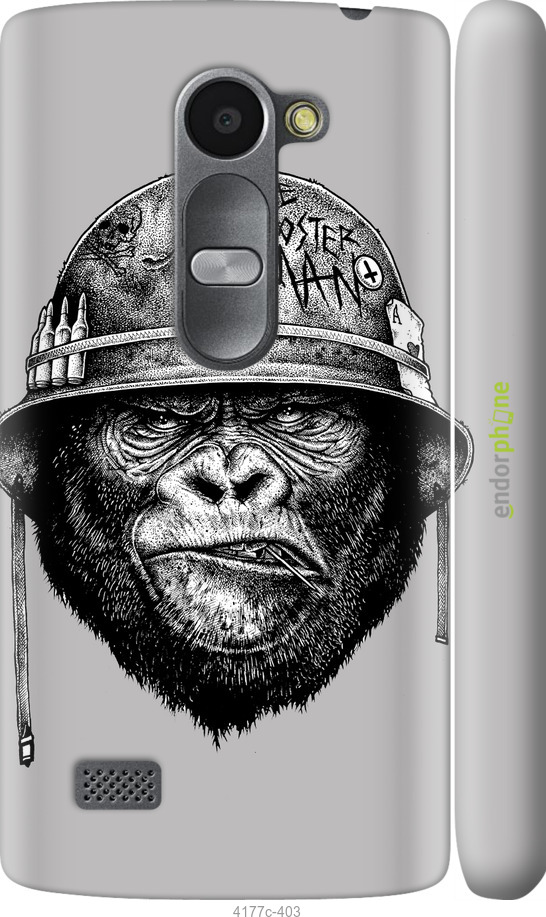 3D пластиковый матовый чехол military monkey для LG Leon H324 - 4177m-403 изображение 