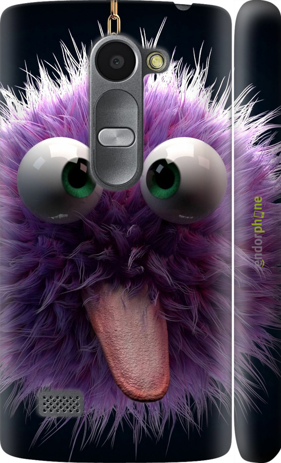 3D пластиковий матовий чехол Пухнастик для LG Leon H324 - 6017m-403 изображение 