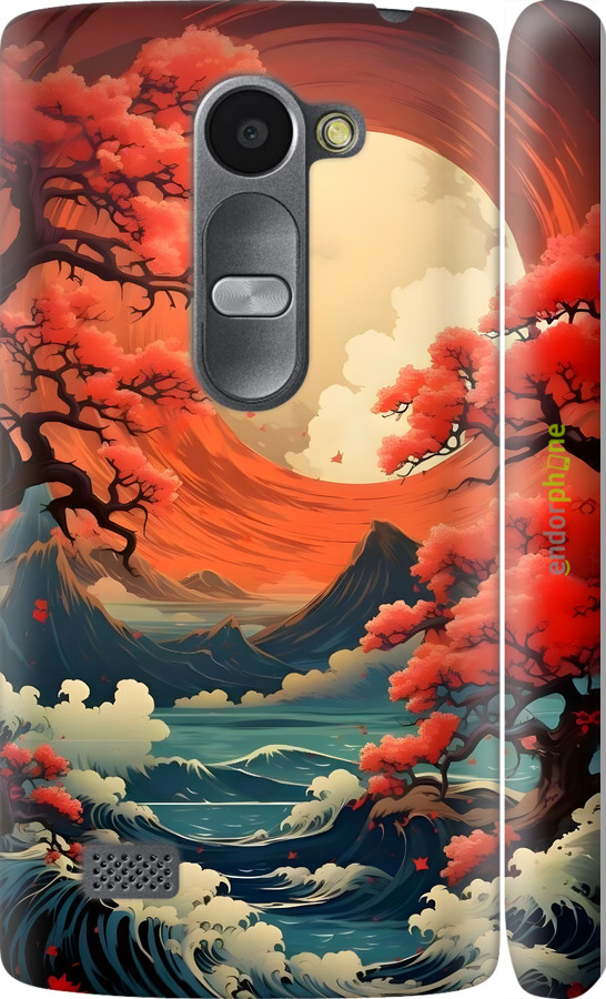 3D пластиковий матовий чехол Природа Японії для LG Leon H324 - 6327m-403 изображение 